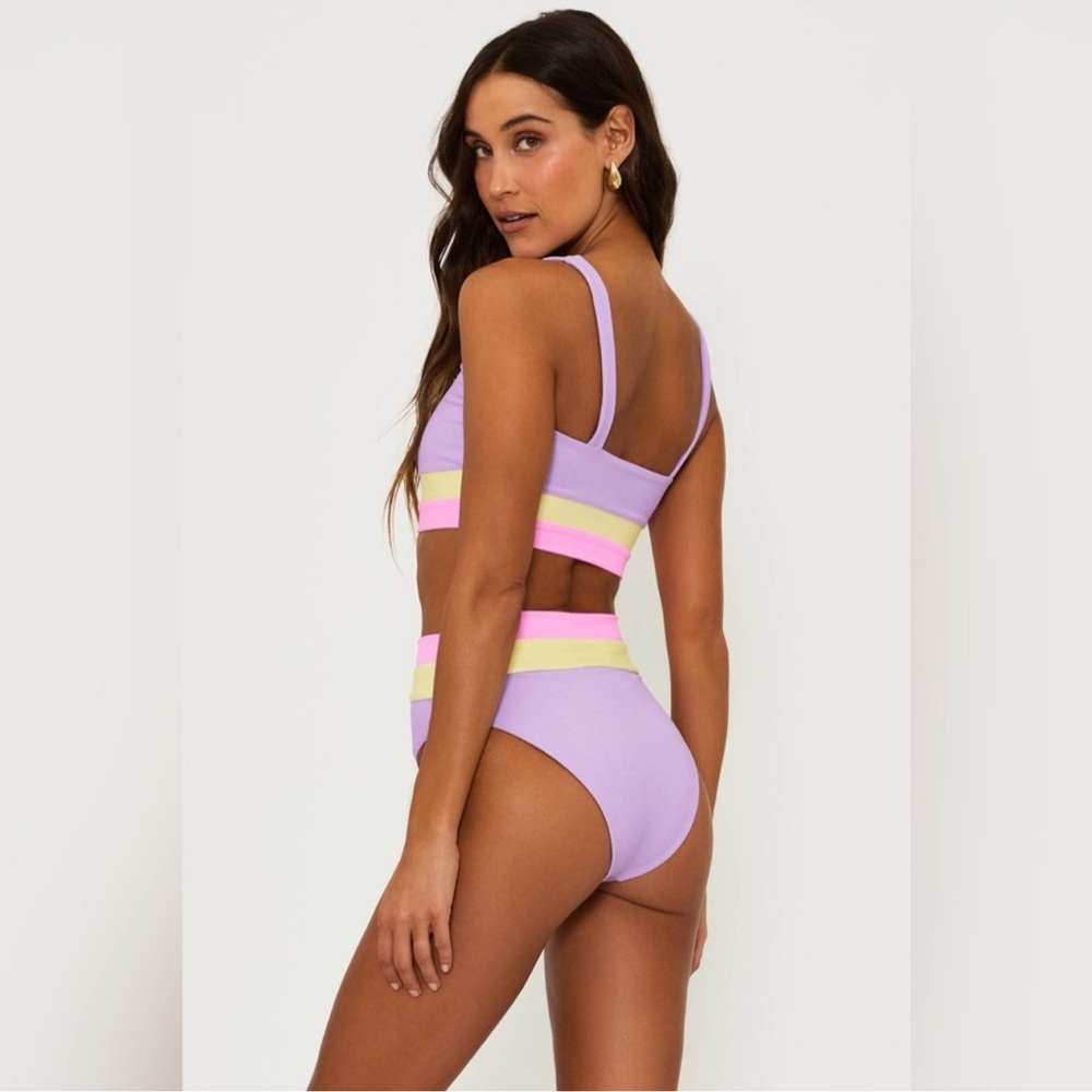 NWT Beach Riot
Heidi Ribbed Colorblock High
Waisted Swim Bottom - Picture 5 of 11